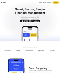 Finwise website example