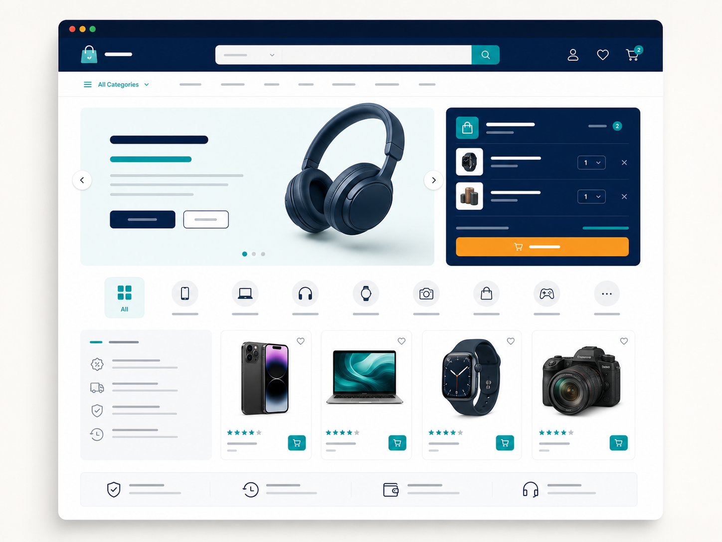 Ecommerce Starter website example