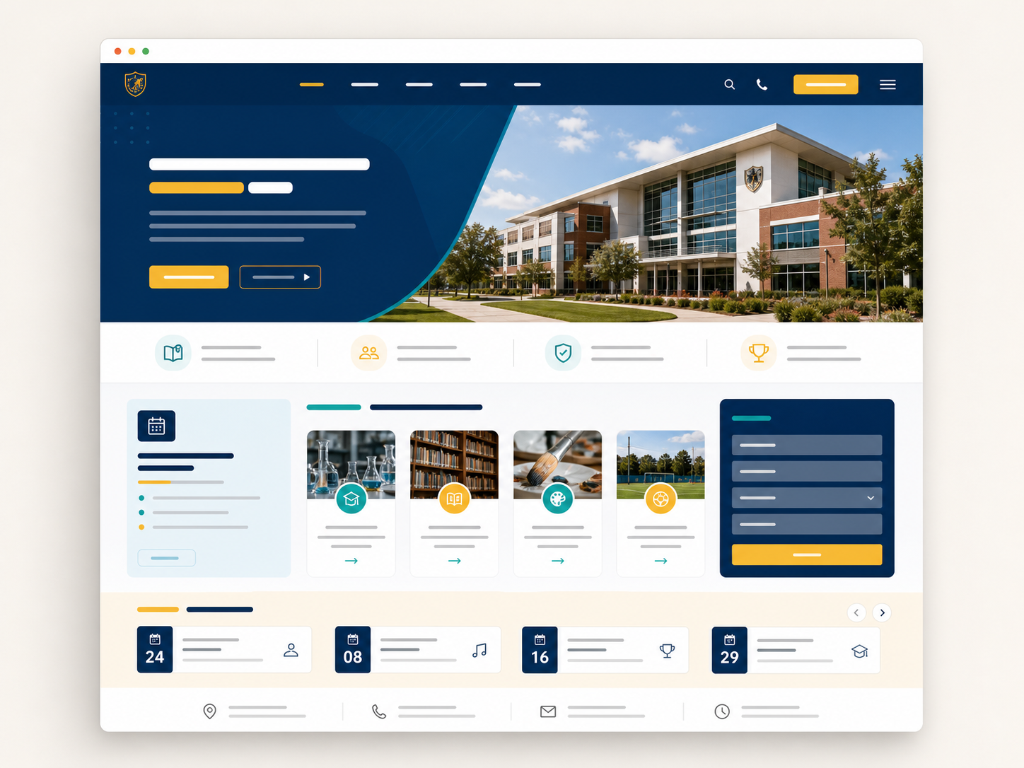 JengaSites school website example